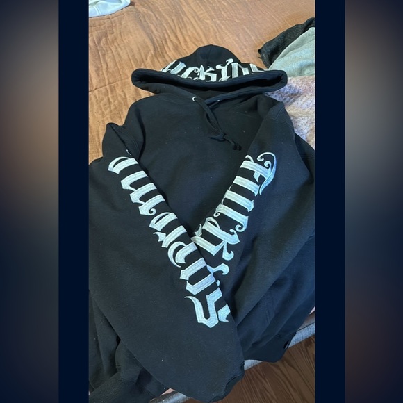 Supreme ambigram hoodie never worn